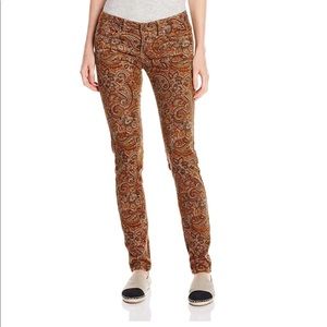 Prana Paisley Corduroy Pants Size 2